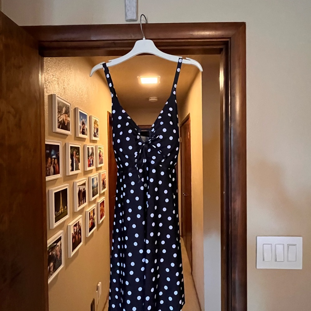 Polka Dot Black and White Dress
